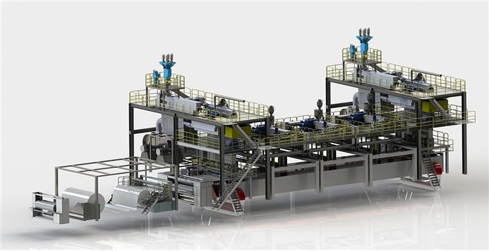 廈門SMMMS紡熔非織造布生產線（五模頭）