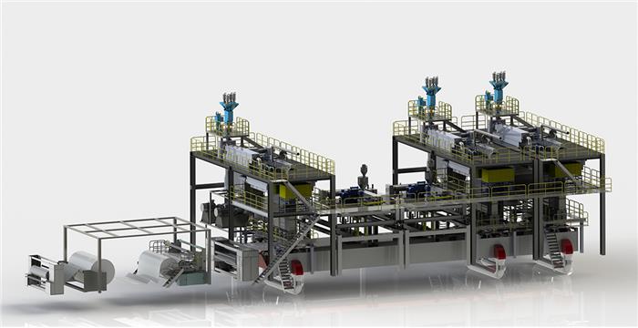 廈門SSMMS紡熔非織造布生產線（五模頭）